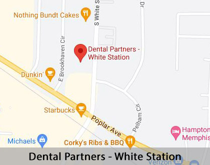 Map image for Options for Replacing Missing Teeth in Memphis, TN